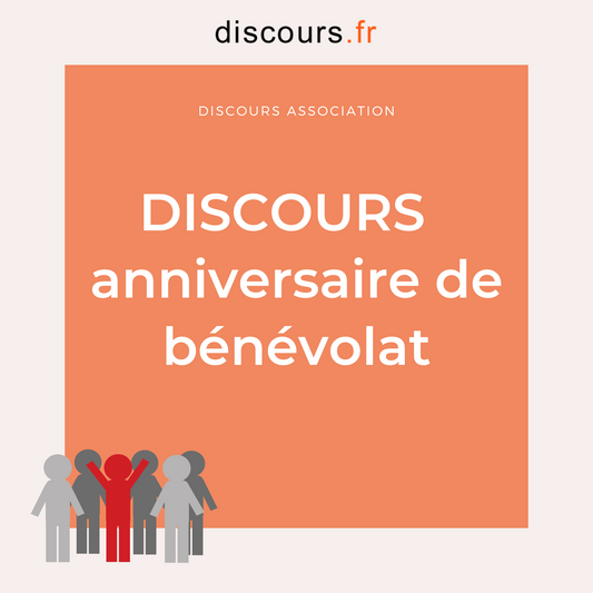 discours président anniversaire de bénévolat