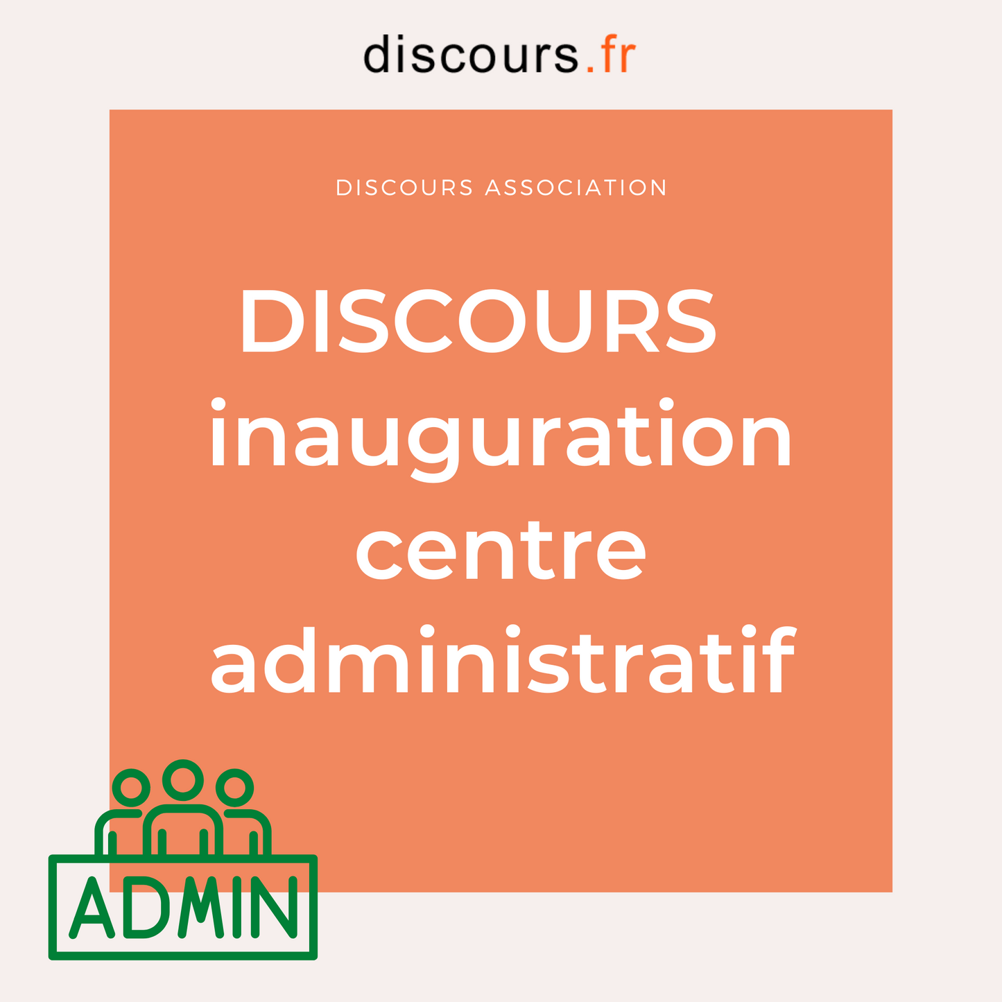 discours association inauguration centre administratif