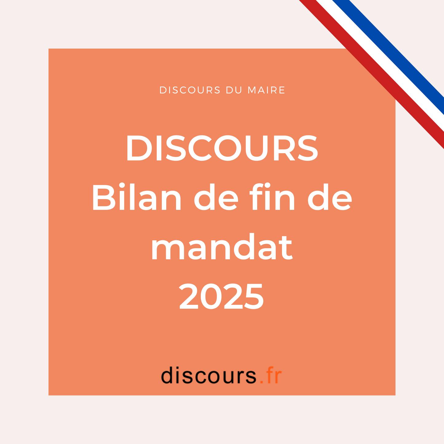 Discours ou édito Bilan de fin de mandat