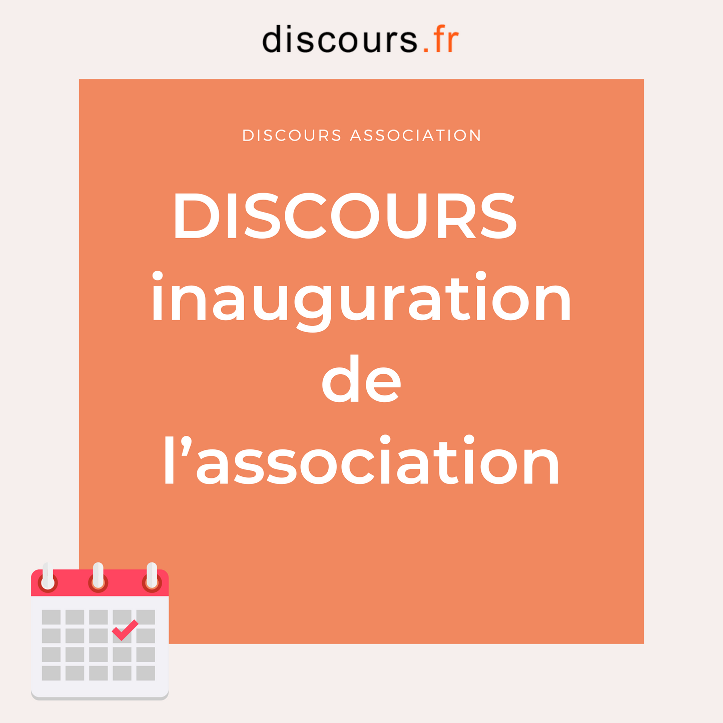 discours président inauguration association