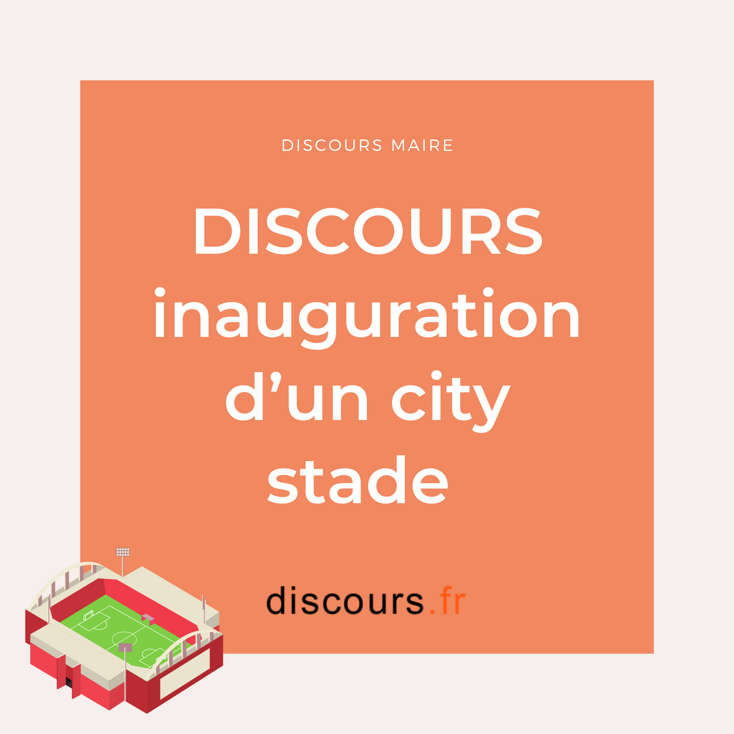 discours du maire à prononcer lors d'une inauguration d'un city stage ou terrain multisport