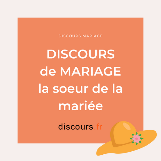 exemples discours de mariage pour la soeur de la mariée