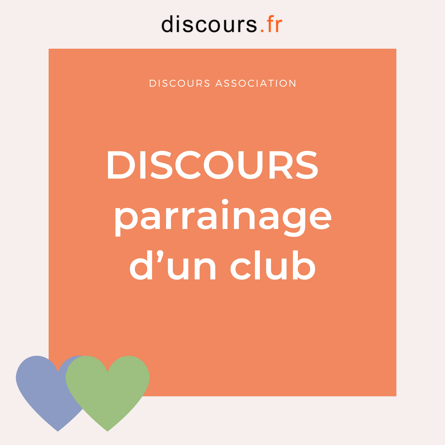 discours président association parrainage club