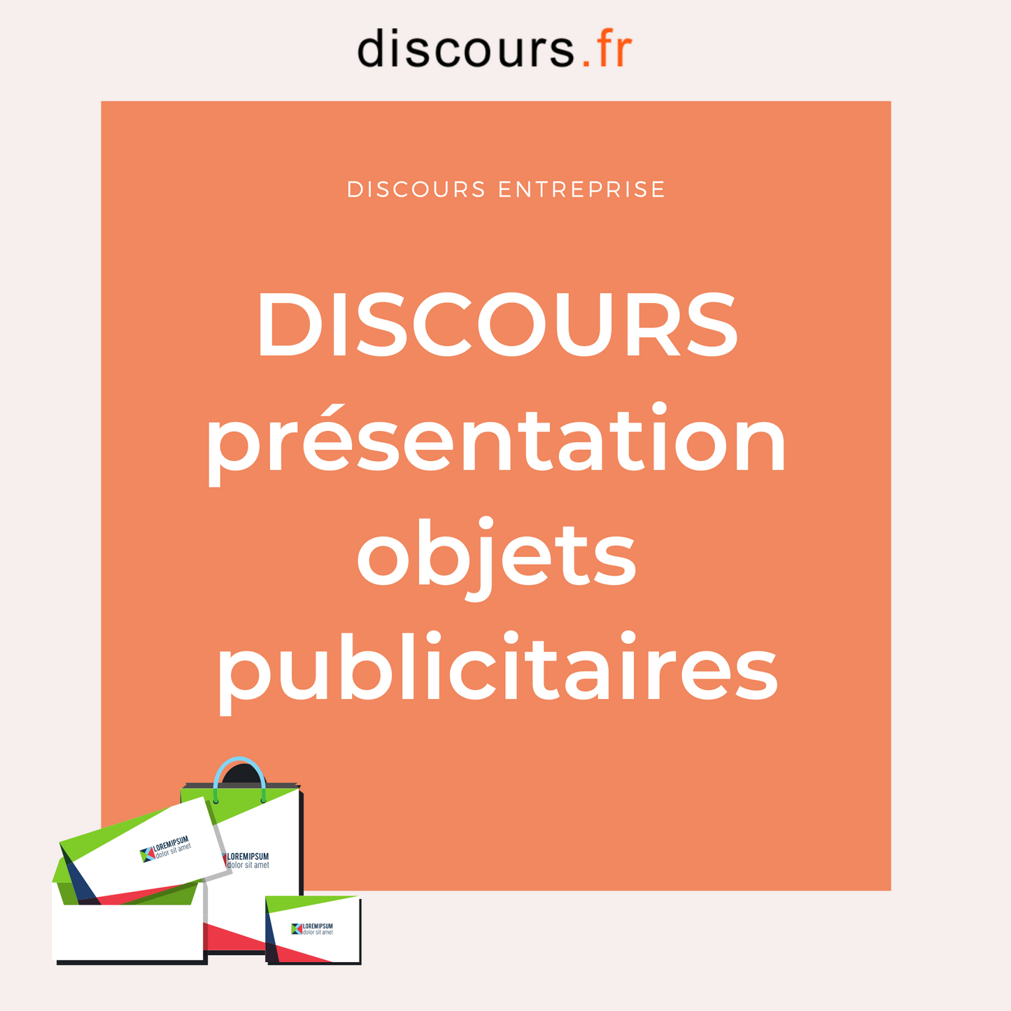 discours présentation objets publicitaires dirigeant entreprise