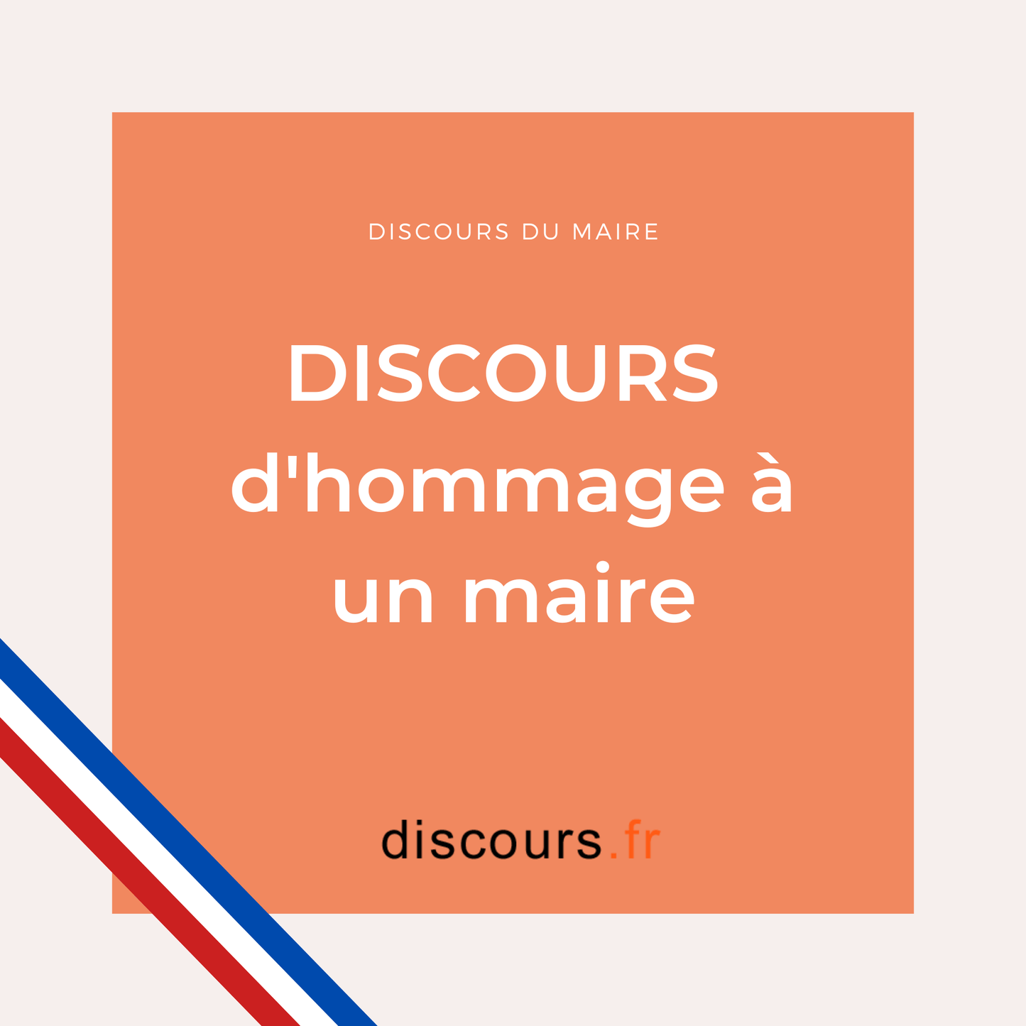 discours Hommage à un maire