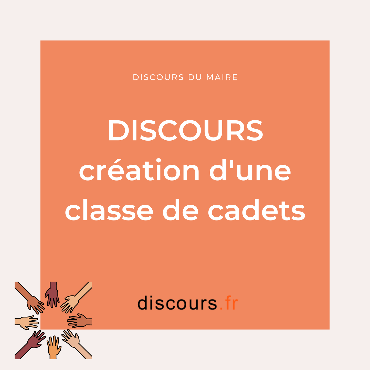discours création d'une classe de cadets pour la sécurité civile