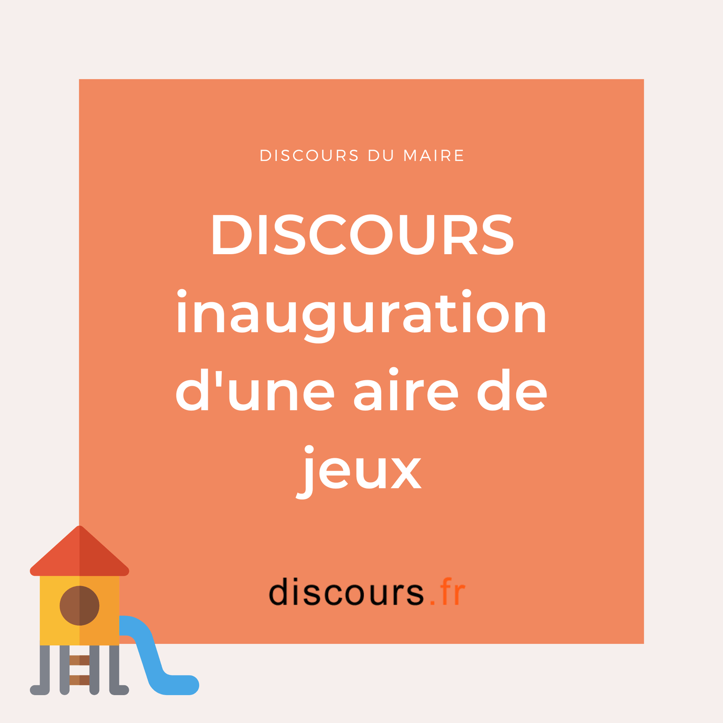 discours inauguration d'une aire de jeux
