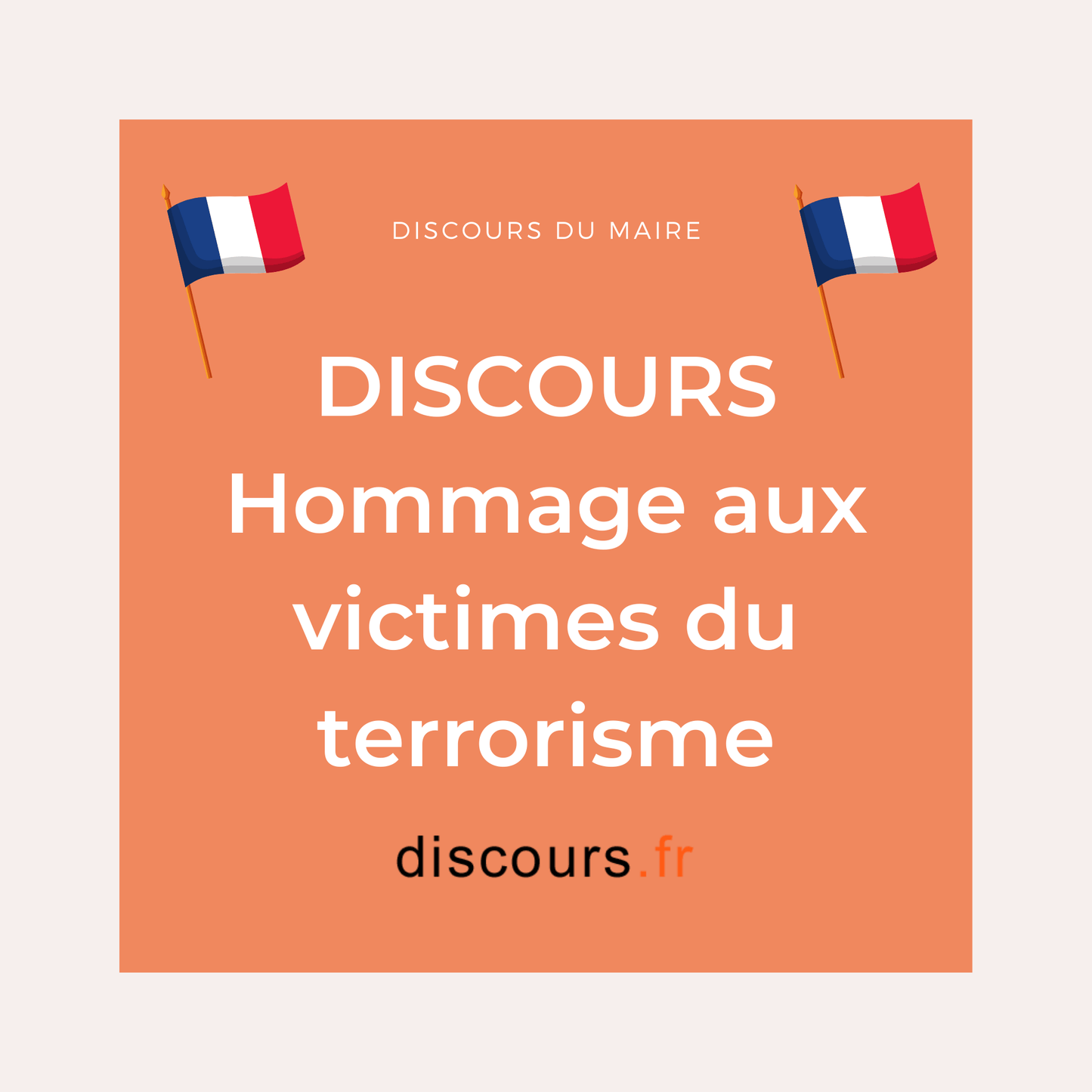 Discours Journée hommage aux victimes du terrorisme