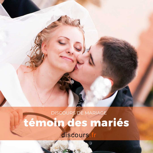discours Pack Illimité - témoins des mariés