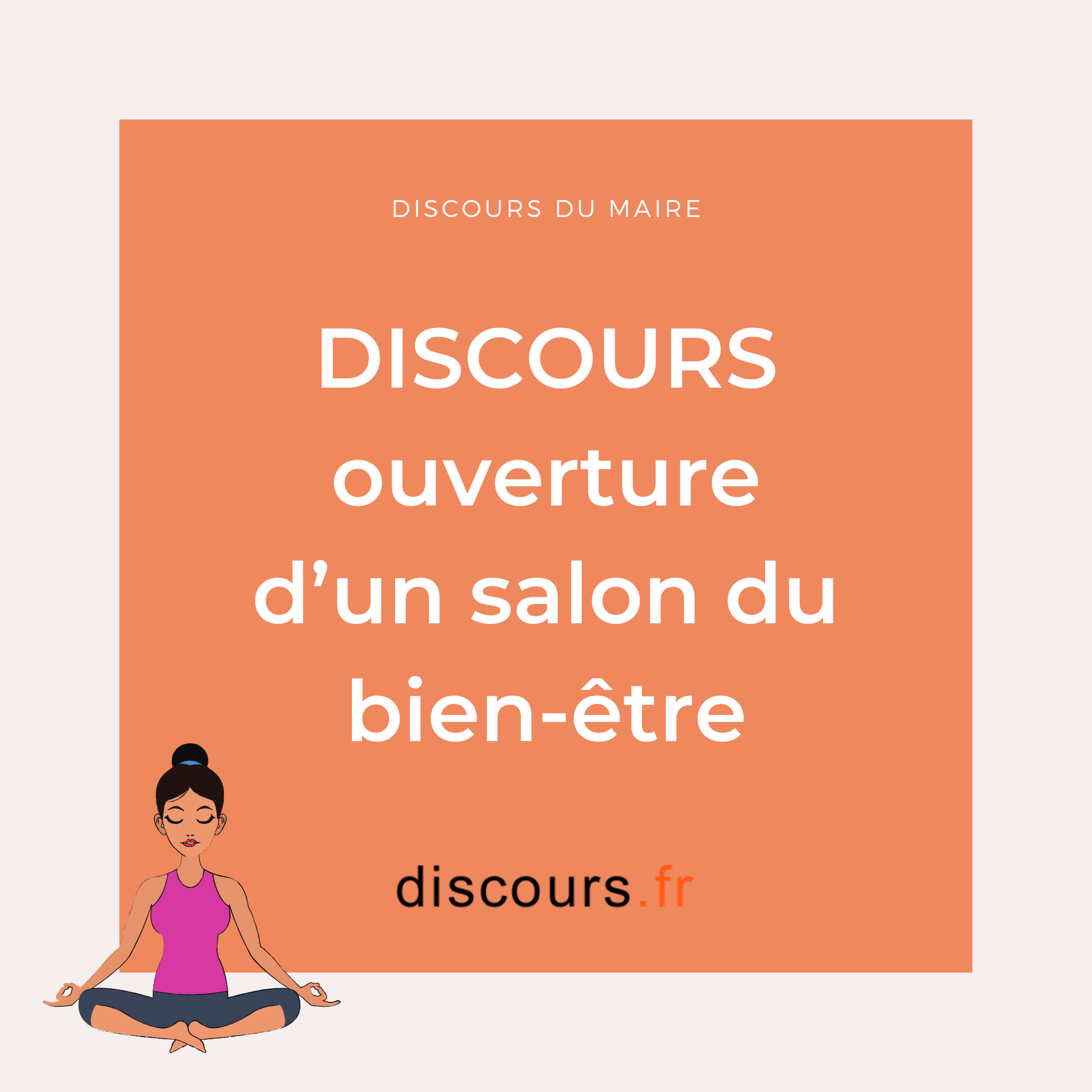 discours du maire pour ouverture ou inauguration un salon du bien-être relaxation 