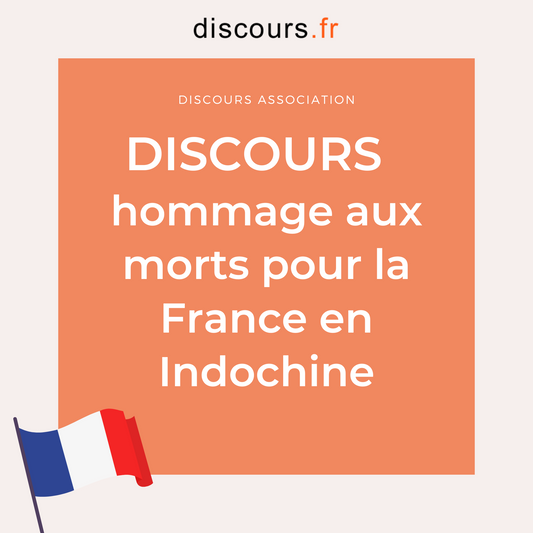 discours président association hommage aux morts pour la France en Indochine