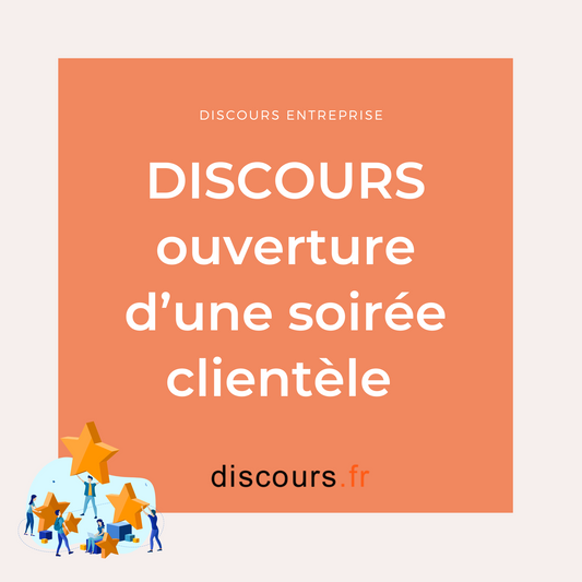 discours soirée clients fournisseurs 