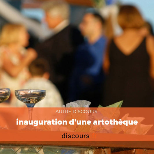 discours inauguration d'une artothèque